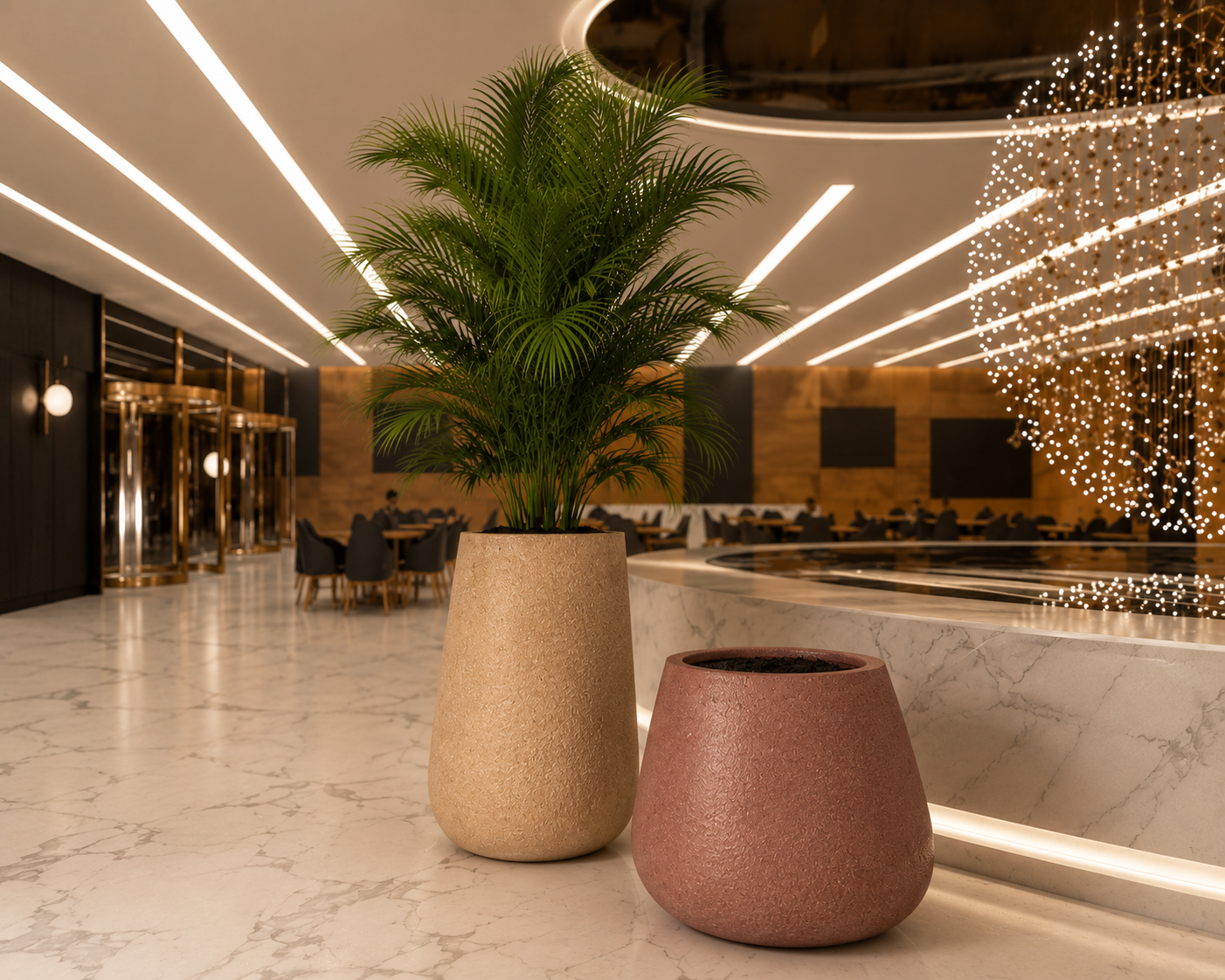 Ekra Fiberstone Premium Saksı